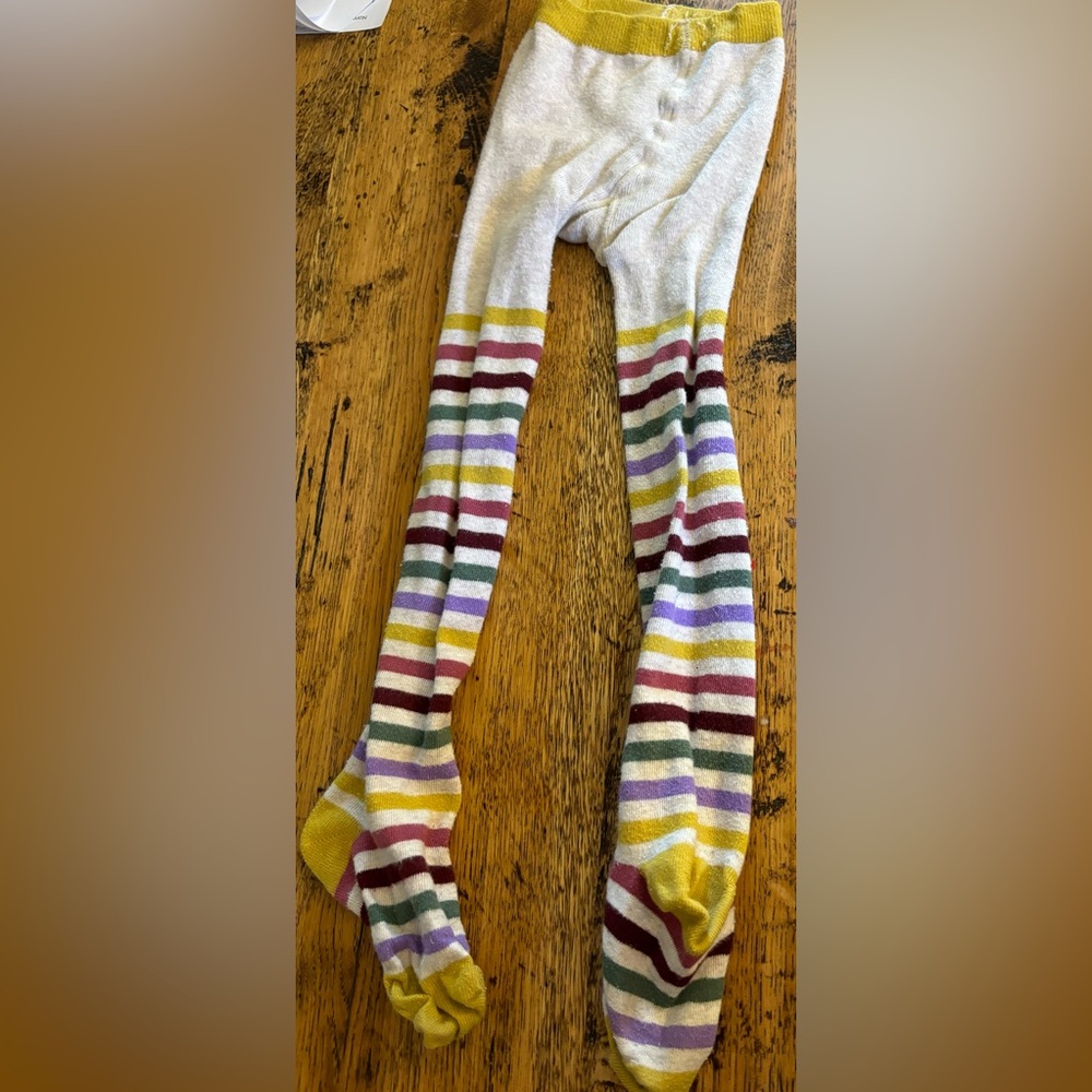 Mini Boden Girls Striped Tights SIZE 4-5y